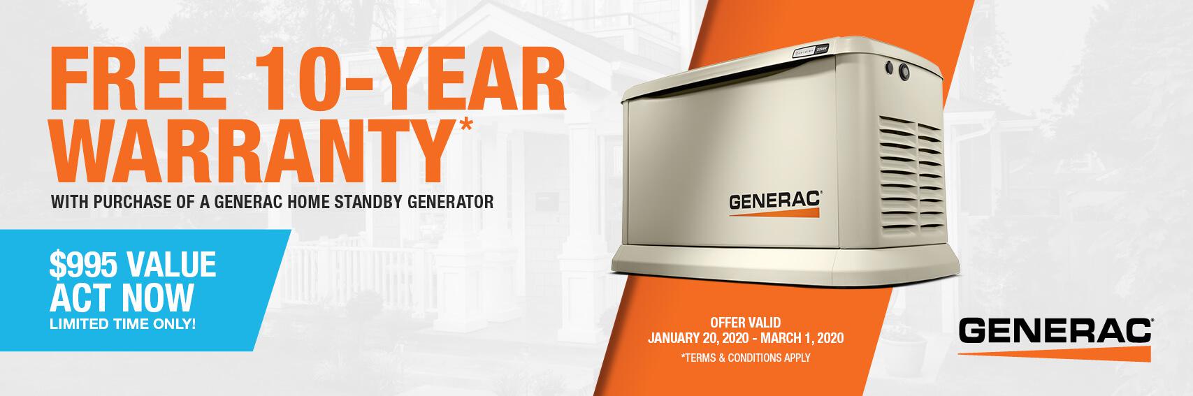 Homestandby Generator Deal | Warranty Offer | Generac Dealer | Nederland, TX